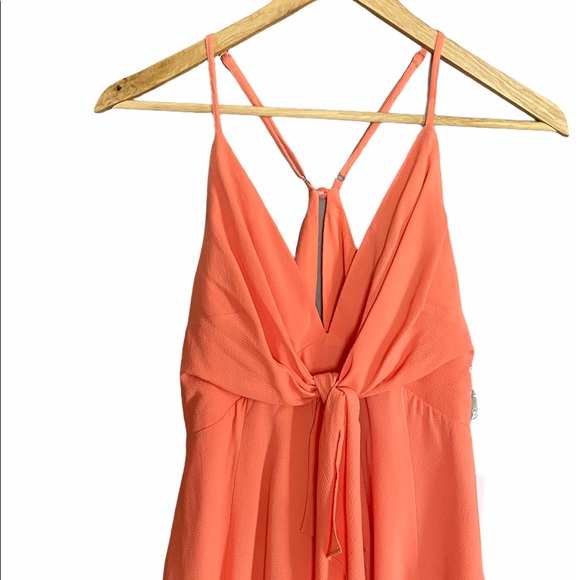 Sold NWT By The Way Liliana Front Tie Mini Dress - Picture 3 of 8